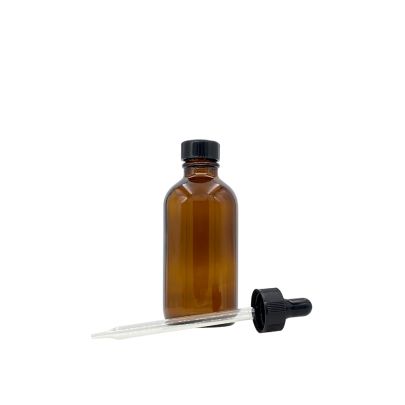 琥珀色精油玻璃瓶（120毫升）连滴管